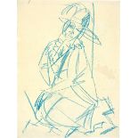 Ernst Ludwig Kirchner. „Sitzende Frau mit Hut“. 1914