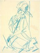 Ernst Ludwig Kirchner. ”Sitzende Frau mit Hut”. 1914