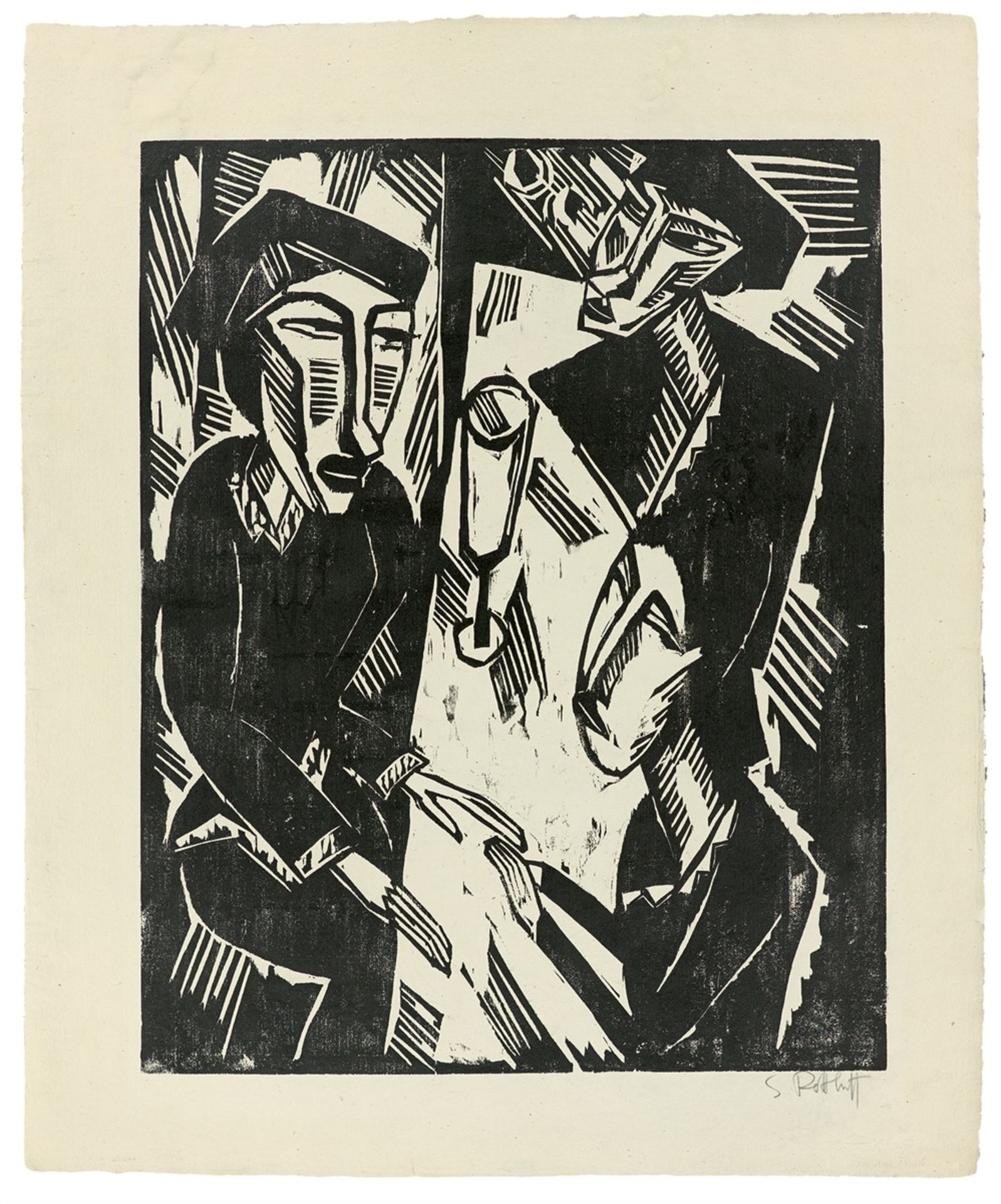 Karl Schmidt-Rottluff. „Zehn Holzschnitte von Schmidt-Rottluff“. 1919 - Bild 6 aus 11