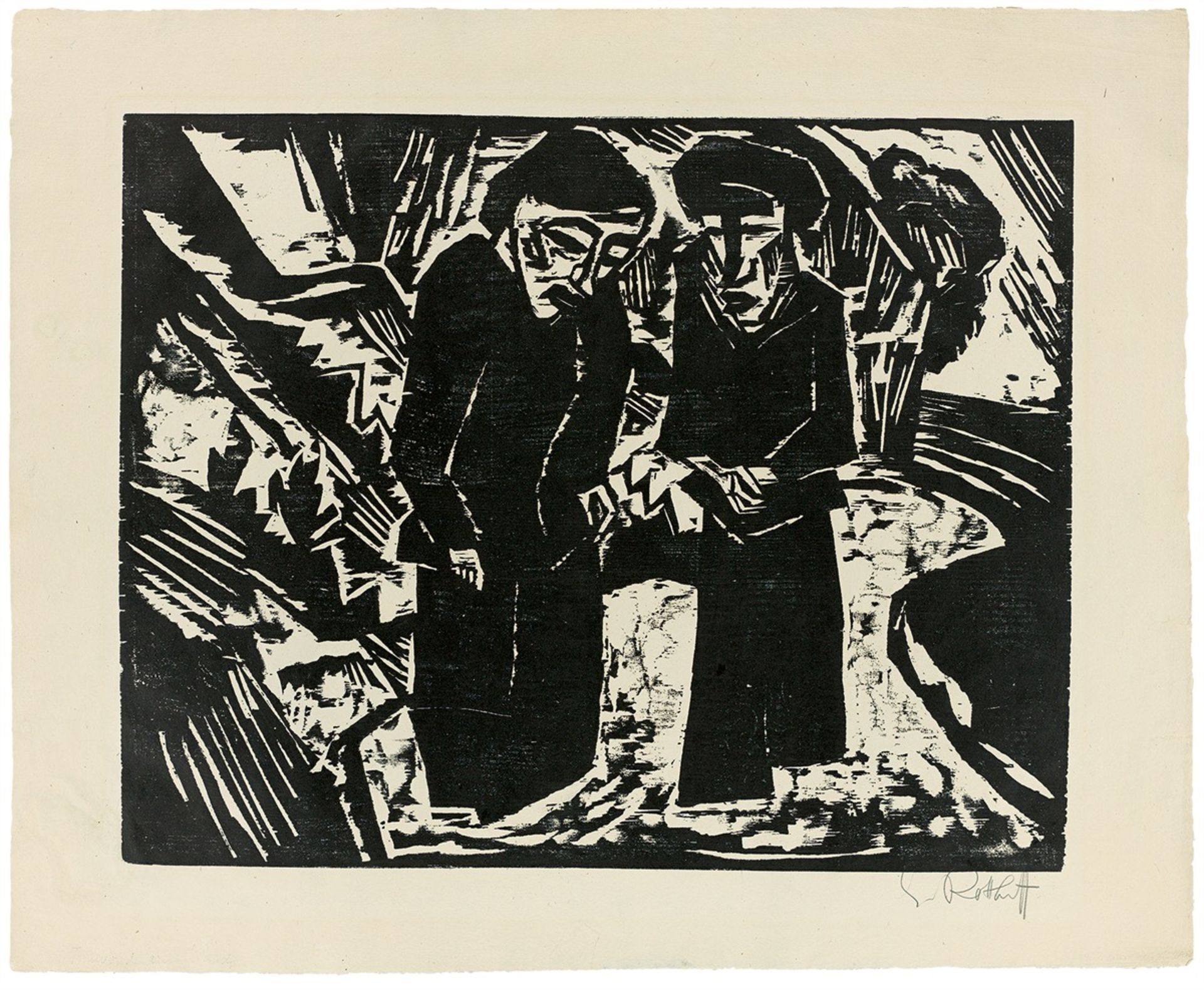 Karl Schmidt-Rottluff. „Zehn Holzschnitte von Schmidt-Rottluff“. 1919 - Bild 3 aus 11