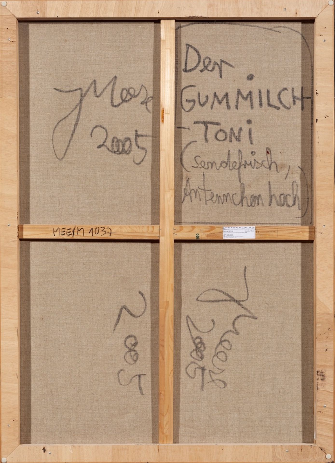 Jonathan Meese. ”Der GUMMILCH-TONI (sendefrisch, Antennchen hoch)”. 2005 - Image 2 of 2