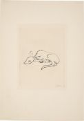 Renée Sintenis. Reclining deer.