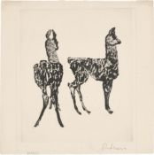 Renée Sintenis. Two lamas. Circa 1920