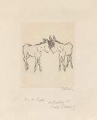 Renée Sintenis. Two young donkeys. 1963