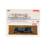 Märklin D-D Tenderlok ”5773” 3498, Spur H0, blau/schwarz, Alterungsspuren, OK, Z 2