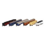 6 versch. Wagen, Spur H0, darunter Pocher, Hornby und Antal, LS und Alterungsspuren, L 12-24, Z 3