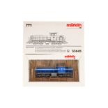 Märklin Diesellok ”TB 14” 33645, Spur H0, blau/weiß, Alterungsspuren, OK, Z 2