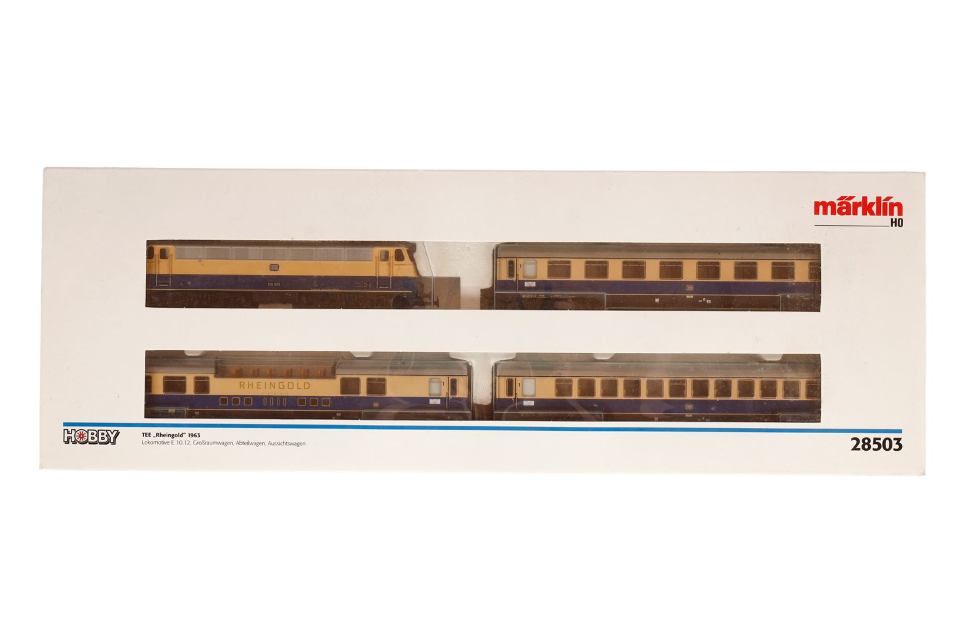 Märklin TEE-Zugpackung ”Rheingold 1963” 28503, Spur H0, komplett, Alterungsspuren, OK, Z 2