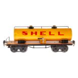 Märklin Shell Kesselwagen 1954, Spur 1, HL, Griffstange ersetzt, LS tw ausgeb., gealterter Lack, L