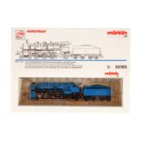 Märklin 2-C-1 Schlepptenderlok ”3709” 33183, Spur H0, blau/schwarz, Alterungsspuren, OK, Z 2