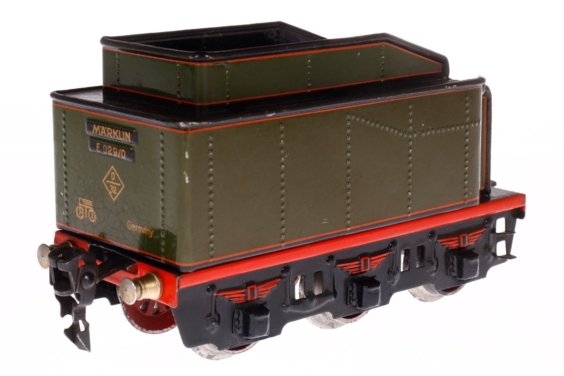 Märklin 2-B Dampflok E 66/12920, Spur 0, elektr., grün/schwarz, mit Tender, kW und 2 el. bel. - Image 6 of 6