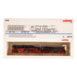 Märklin 1-E Schlepptenderlok ”52 1911” 34171, Spur H0, schwarz, mit Zertifikat, Alterungsspuren, OK,