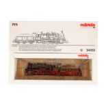 Märklin D-Schlepptenderlok ”4943” 34551, Spur H0, grün/schwarz, Alterungsspuren, OK, Z 2