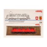 Märklin E-Lok ”11425” 3336, Spur H0, rot/grau, Alterungsspuren, OK, Z 2