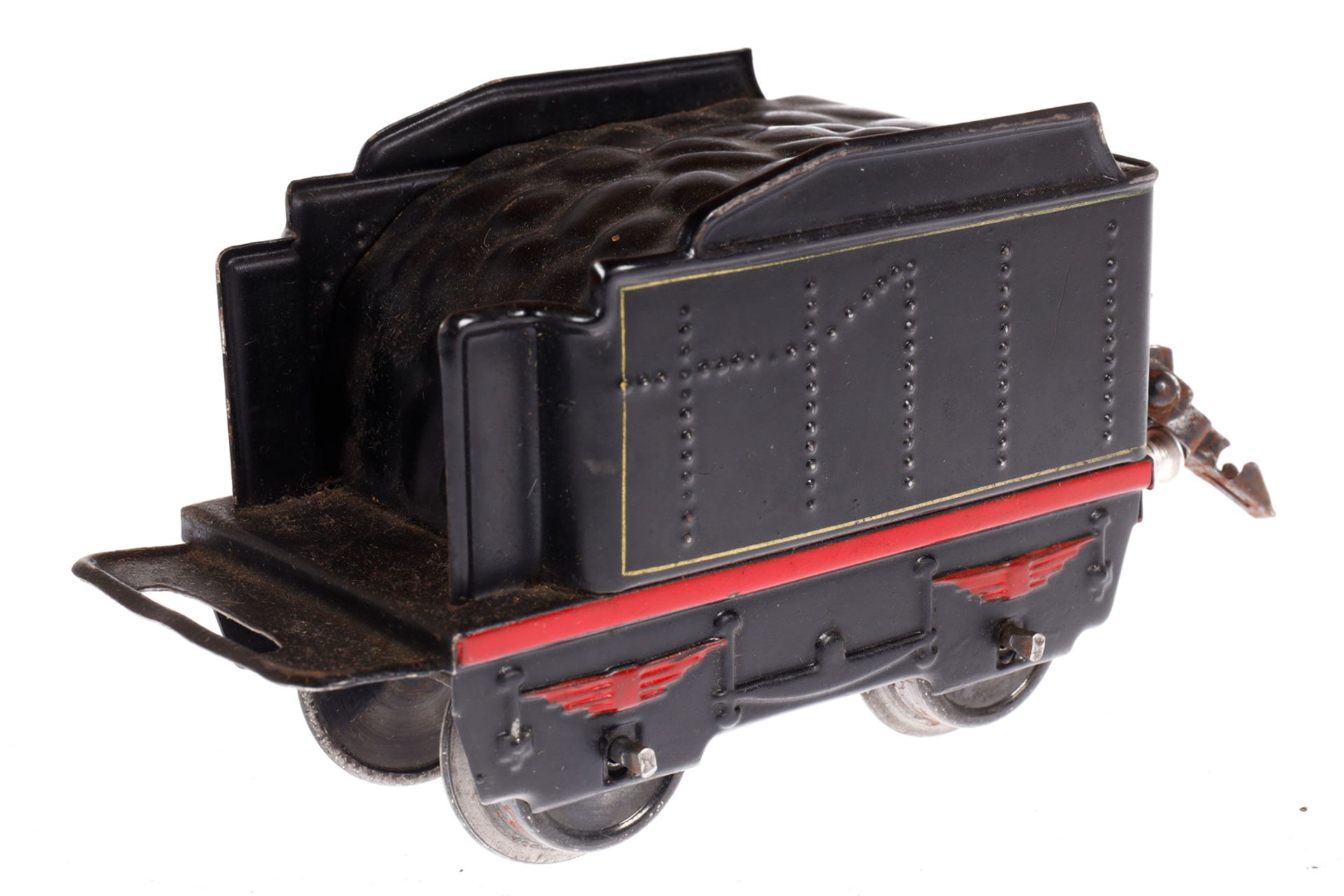 Märklin B-Dampflok R 66/12900, Spur 0, elektr., schwarz, mit Tender, gW und 1 el. bel. Stirnlampe, - Image 5 of 7