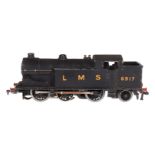 Hornby Dublo C-1 Tenderlok 6917 LMS, Spur H0, schwarz, LS und Alterungsspuren, Z 3