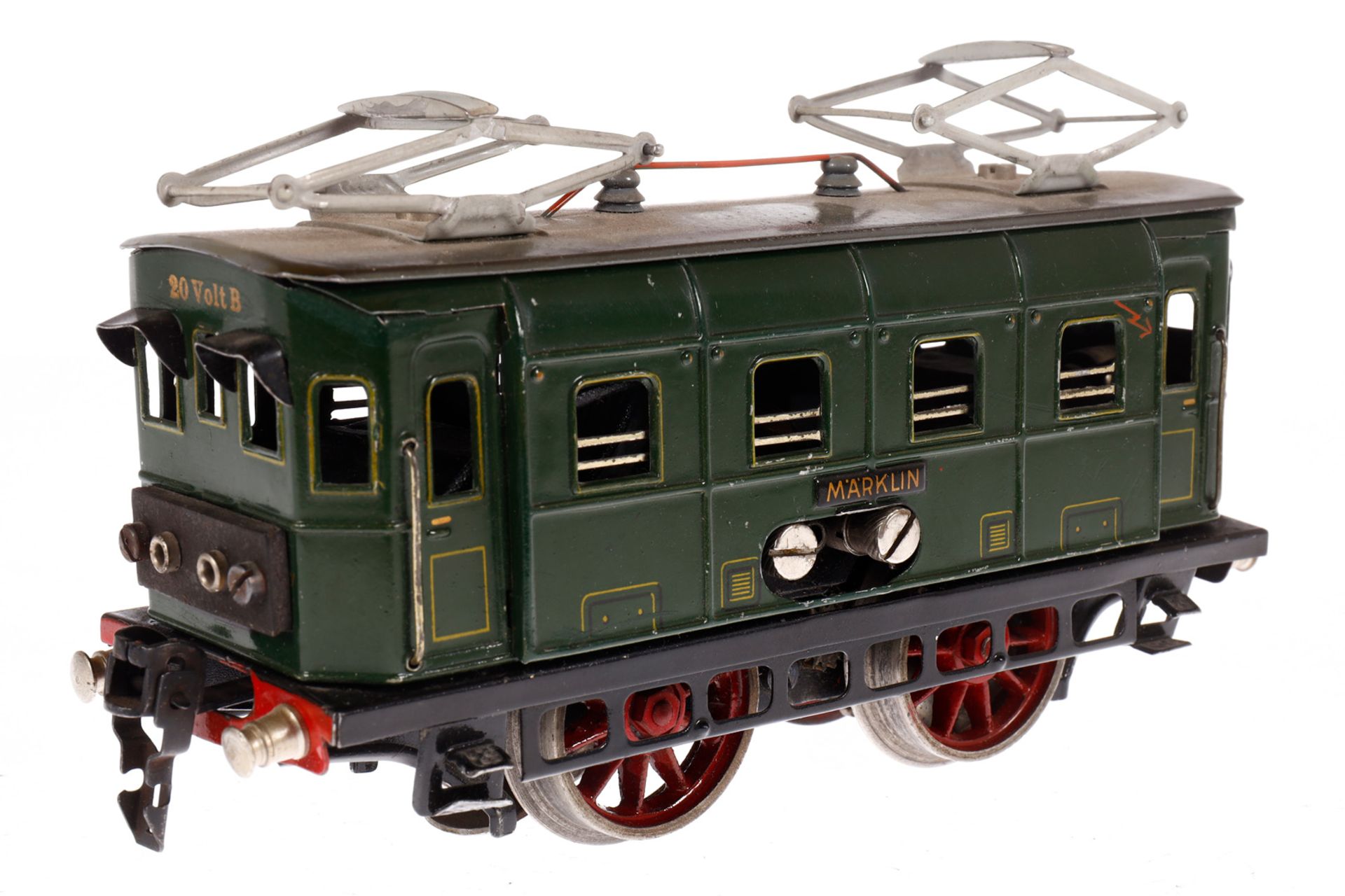 Märklin Zahnrad-Lok S 13060 N, Spur 0, elektr., grün, mit 1 el. bel. Stirnlampe, Pantographen, - Image 3 of 4