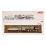 Märklin 1-C-D Schlepptenderlok ”53 0001” 3302, Spur H0, grau/schwarz, Alterungsspuren, OK, Z 2