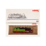 Märklin 2-C-2 Tenderlok ”1127” 3307, Spur H0, grün/schwarz, Alterungsspuren, OK, Z 2