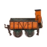 Märklin offener Güterwagen 1817, Spur 0, uralt, HL, mit BRHh, 2 Löcher für Händlerschild, LS und