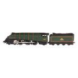 Hornby Dublo 2-C-1 Schlepptenderlok ”Silver King” 60016, Spur H0, grün/schwarz, LS und