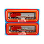 Märklin Diesellok mit Ergänzung ”SF 337”, Spur H0, rot/silber/gelb, LS und Alterungsspuren, je im