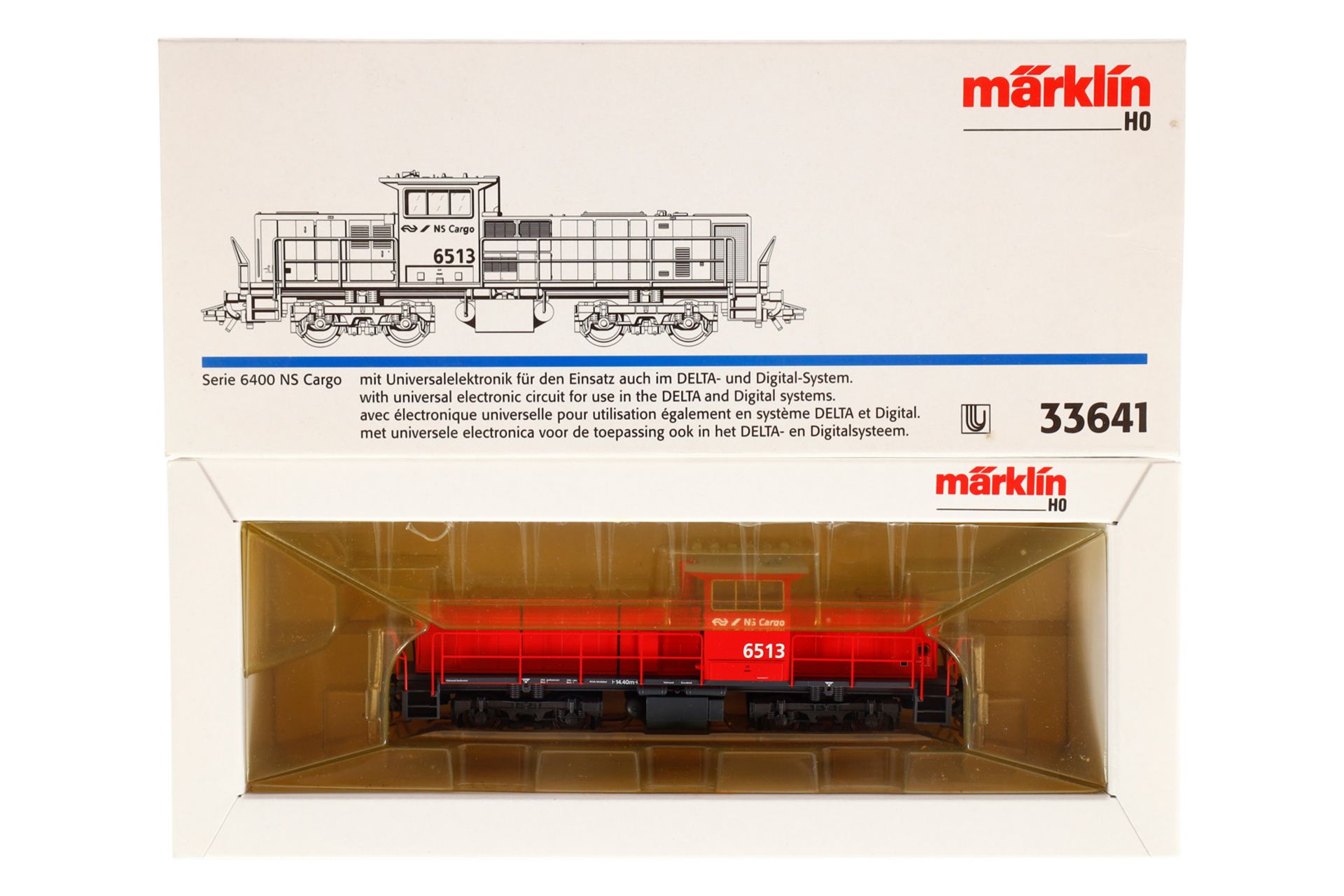 Märklin Diesellok ”6513” 33641, Spur H0, rot, Alterungsspuren, OK, Z 2