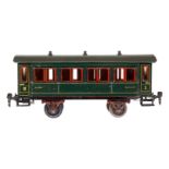 Märklin Personenwagen 1941, Spur 1, HL, mit Inneneinrichtung, Dach ersetzt, Schwarzbereiche rest.,