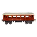 Märklin Mitropa Schlafwagen 1886, Spur 1, CL, mit 4 AT, Scheiben fehlen, LS tw ausgeb., gealterter