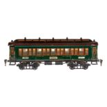 Märklin Personenwagen 1931 G, Spur 1, HL, mit Inneneinrichtung, 4 AT und versch. Schildern,