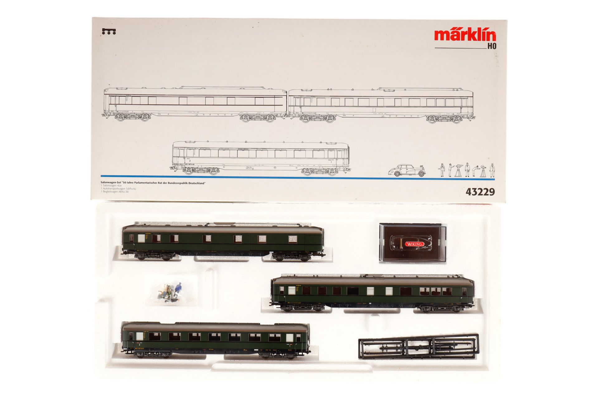 Märklin Salonwagen-Set 43229, Spur H0, komplett, Alterungsspuren, OK, Z 2