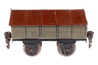Märklin Zementwagen 1919, Spur 0, HL, ohne Aufschrift, erhöhte Stirnwände nachlackiert, LS, L 11,