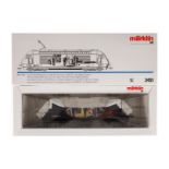 Märklin E-Lok ”460 017-7” 3451, Spur H0, schwarz/bunt, Alterungsspuren, OK, Z 1-2