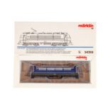 Märklin E-Lok ”184 002-4” 34310, Spur H0, blau/grau, Alterungsspuren, OK, Z 2