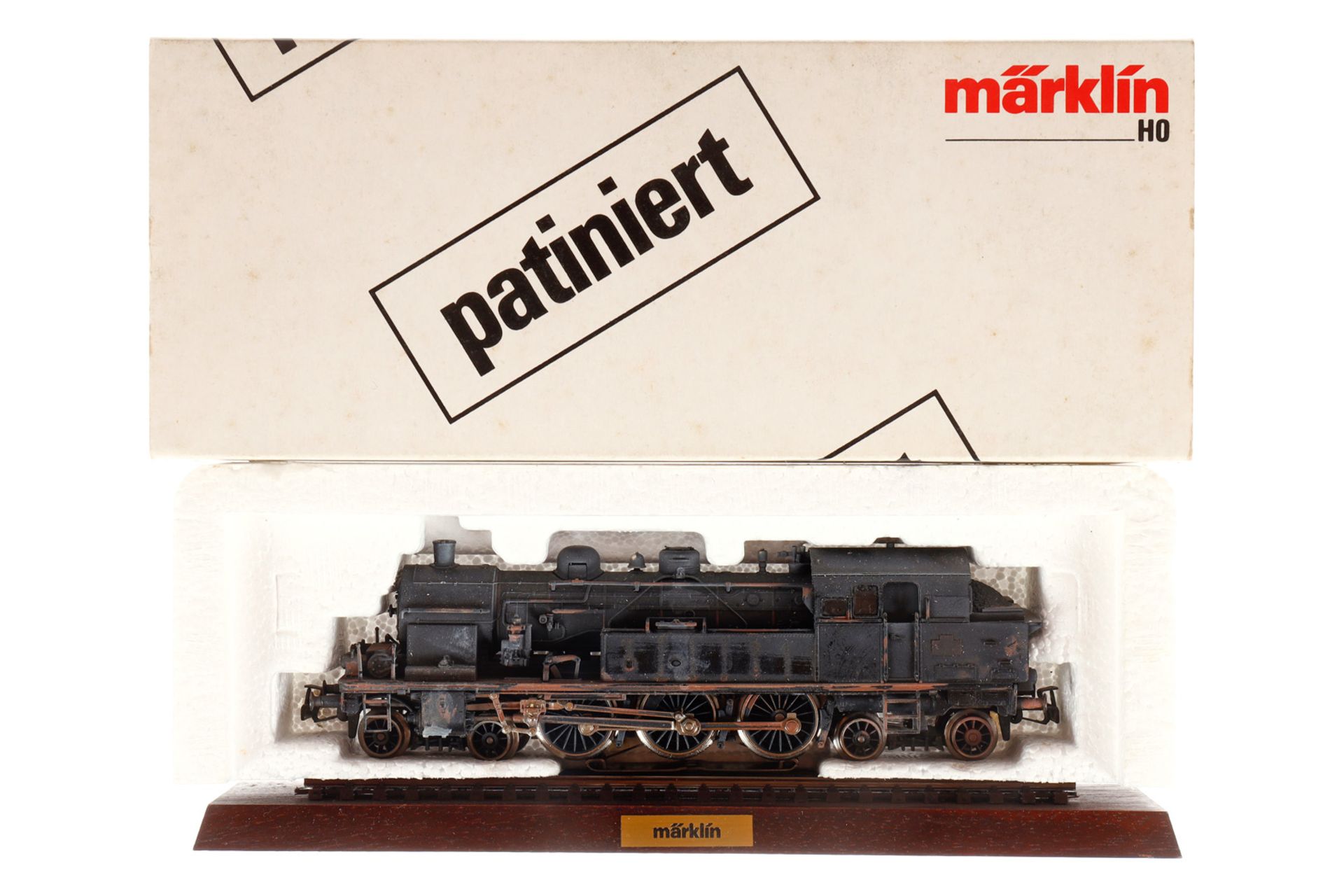 Märklin 2-C-2 Tenderlok 3117, Spur H0, patiniert, Alterungsspuren, im tw besch. OK, Z 2-3