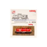 Märklin Diesellok ”EVB 286” 34739, Spur H0, rot/weiß, Alterungsspuren, OK, Z 2