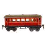 Märklin Mitropa Speisewagen 1888, Spur 0, CL, mit Inneneinrichtung, 4 AT und Gussrädern, schwarzer