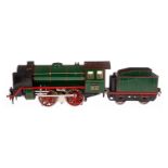 Märklin B-Dampflok R 66/12921, Spur 1, elektr., grün/schwarz, mit Tender, kW und 2 el. bel.