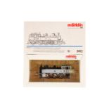 Märklin 1-C-1 Tenderlok ”1208” 3412, Spur H0, grau/schwarz, Alterungsspuren, OK, Z 2