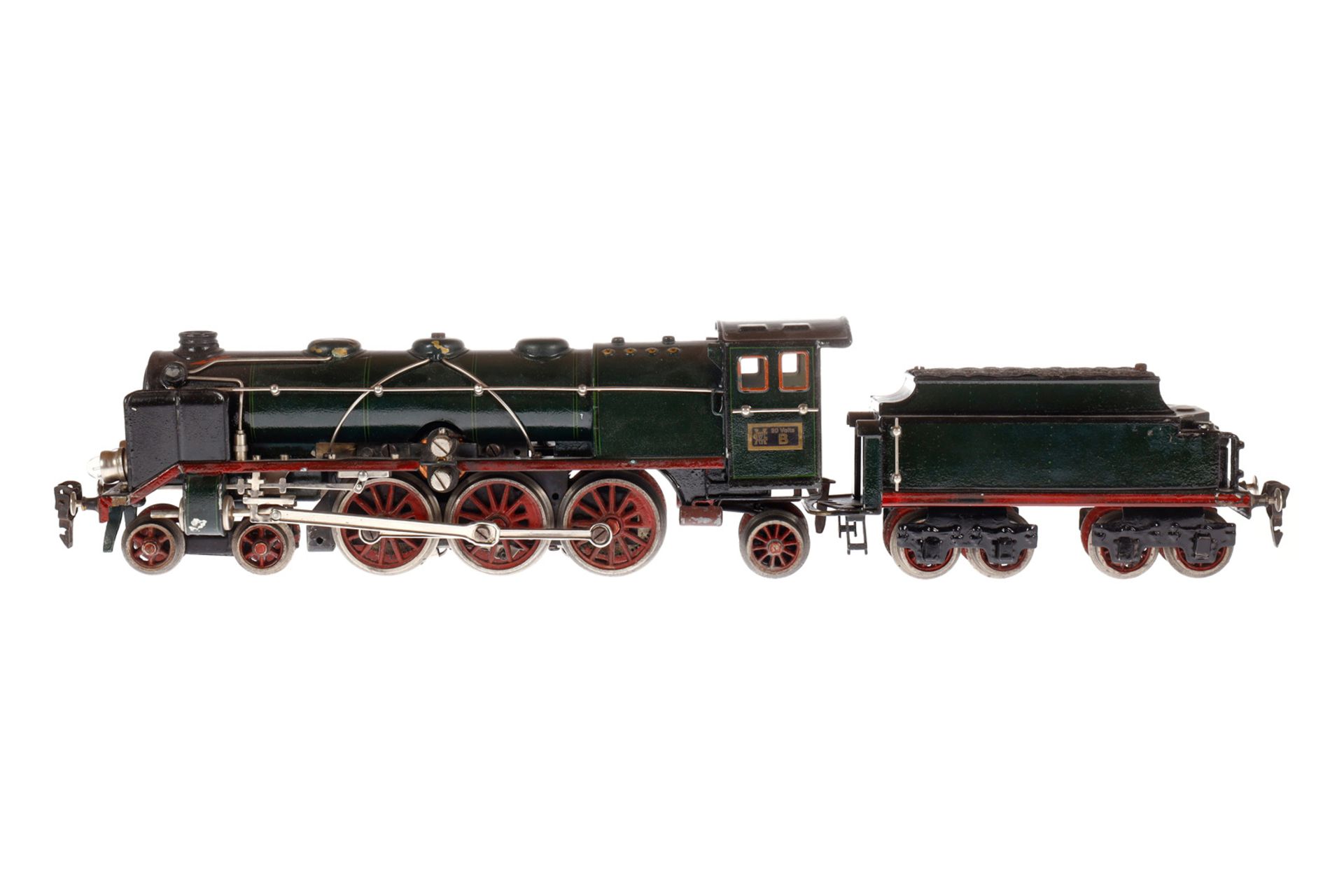 Märklin 2-C-1 Dampflok HR 64/13020, Spur 0, elektr., grün/schwarz, mit Tender, kW und 2 el. bel.