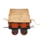 Märklin Planewagen 1810, Spur 0, uralt, HL, mit Schnappkupplungen und Gussrädern, 1 Bogen fehlt,