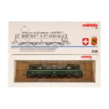 Märklin E-Lok ”11414” 3338, Spur H0, grün, Alterungsspuren, OK, Z 2