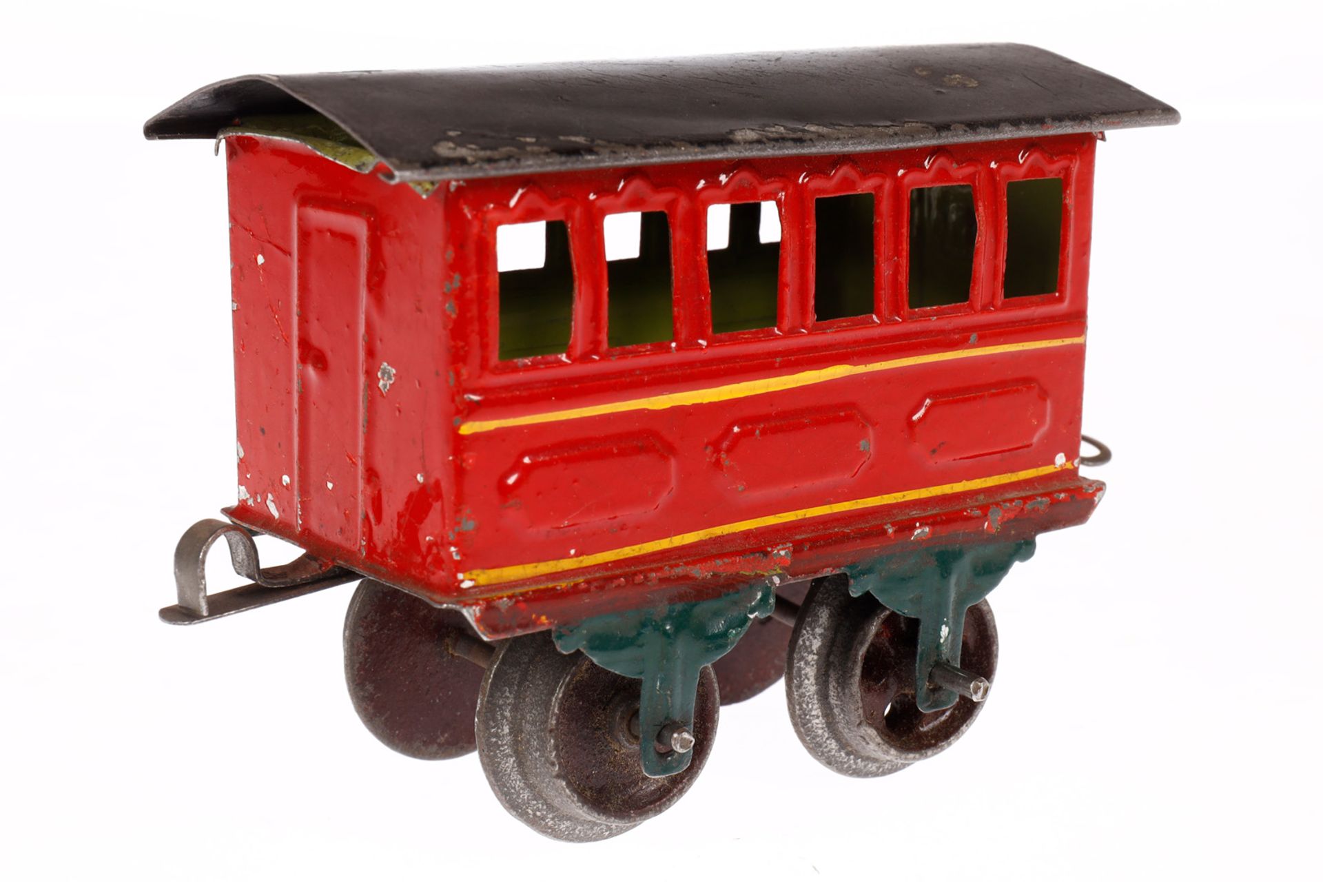 Märklin Personenwagen 1805, Spur 0, uralt, HL, mit Schnappkupplungen und versch. Gussrädern, LS - Image 3 of 4