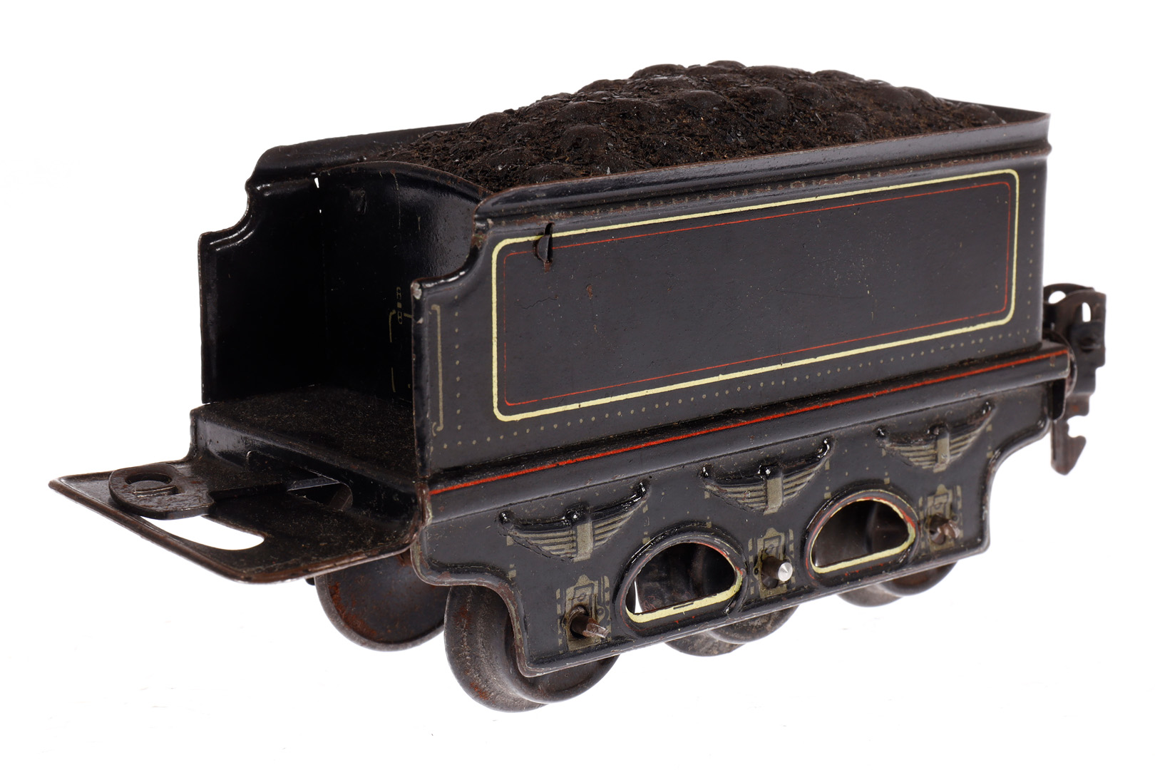 Märklin engl. 2-B Dampflok ”Queen Mary” E 1030 LNWR, Spur 0, Uhrwerk intakt, schwarz, mit Tender, - Image 5 of 6