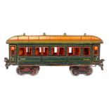 Märklin Personenwagen 1841, Spur 1, uralt, HL, mit Inneneinrichtung und 4 AT, Kleinteile tw NV,