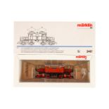 Märklin E-Lok ”20222” 3447, Spur H0, braun, Alterungsspuren, OK, Z 2