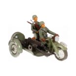 Motorradfahrer mit MG-Wagen, Masse, Blech, HL, LS, L 11, Z 3