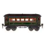 Märklin Personenwagen 1886, Spur 0, CL, mit 4 AT, 2 Treppen fehlen, Rahmenbereiche nachlackiert,