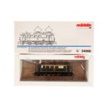 Märklin E-Lok ”20 102” 34060, Spur H0, weiß/grün, Alterungsspuren, OK, Z 2