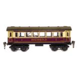 Märklin Rheingoldwagen 1758, Spur 0, CL, mit 4 AT, Innen- und Schlussbeleuchtung, Schwarzbereiche